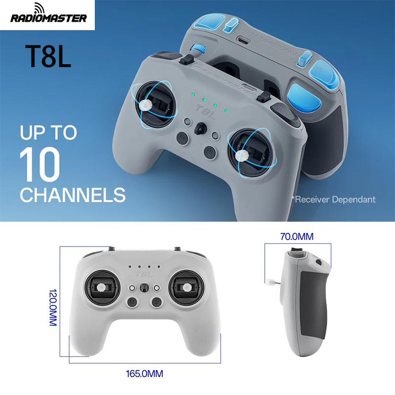Drone Gimbal - RadioMaster T8L Controlador de Radio M2