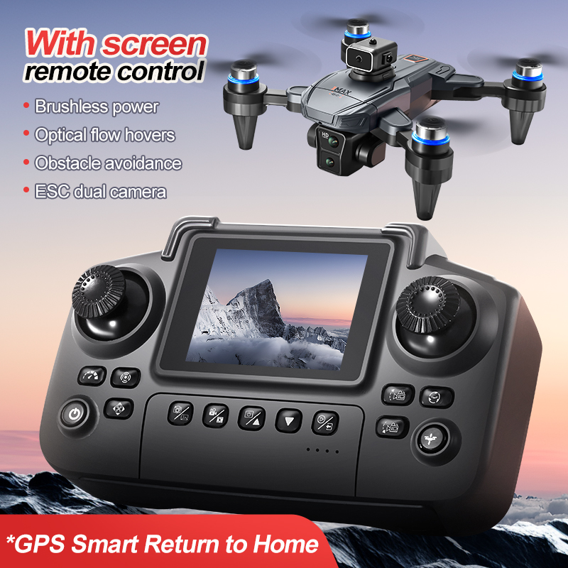 Dron GPS RC con pantalla 4K pr - Drone Gps Mount reseña y precio